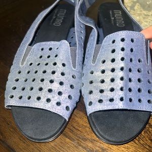 MUNRO Mickee Perforated Slingback sandals 5.5 M